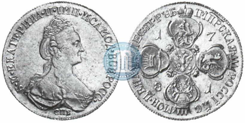 Фото 10 рублей 1781 года СПБ 