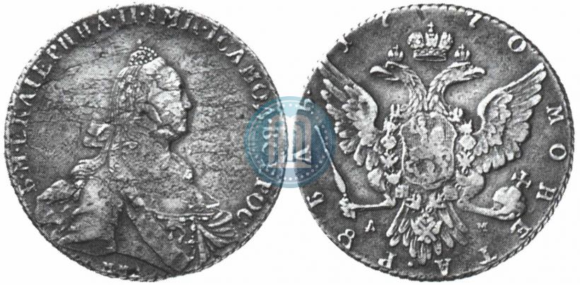 Фото 1 рубль 1770 года СПБ-ЯЧ 