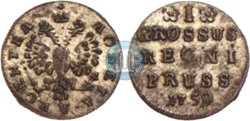 Фото 1 грош 1759 года  
