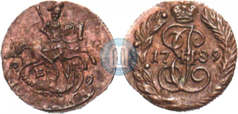 Фото Полушка 1789 года ЕМ 