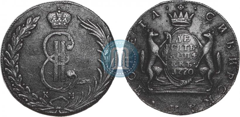 Picture 10 kopecks 1770 year КМ 