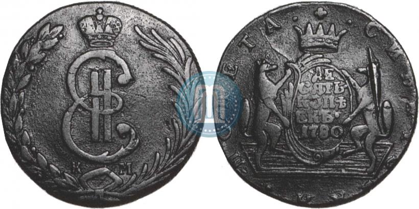 Picture 10 kopecks 1780 year КМ 