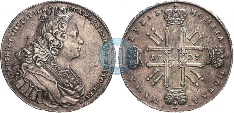 Picture 1 rouble 1727 year  "Moscow type"