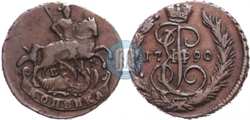 Фото 1 копейка 1790 года ЕМ 