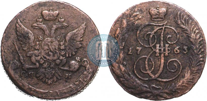 Picture 5 kopecks 1763 year СПМ 