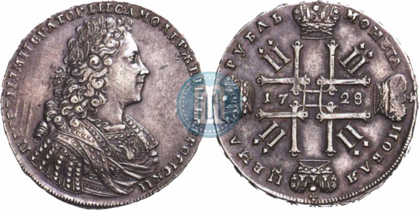Picture 1 rouble 1728 year  "Type of 1728"