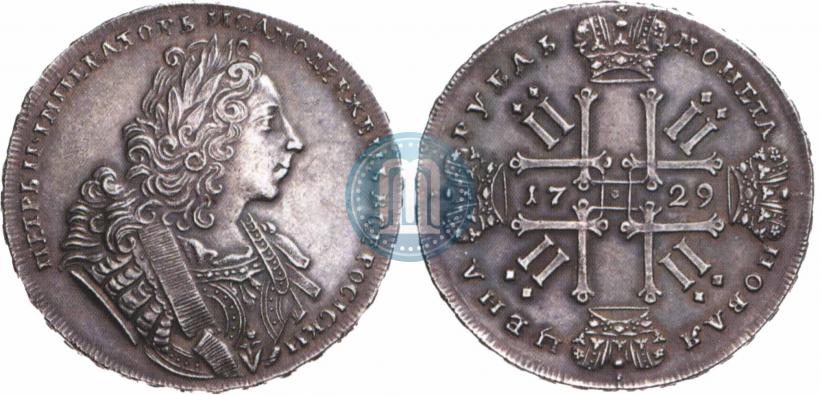 Фото 1 рубль 1729 года  "Тип 1729"