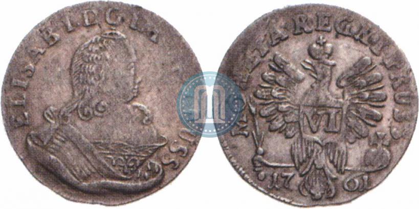 Picture 6 groszy 1761 year  