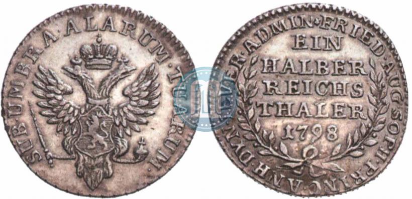 Фото Ein halber reichsthaler 1798 года  "Княжество Йевер"