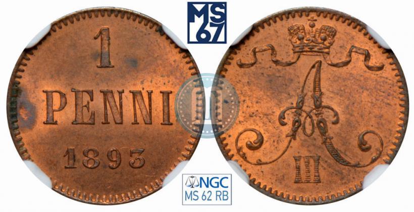 Picture 1 penni 1893 year  