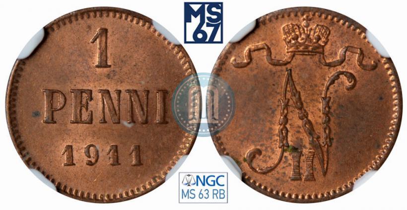 Picture 1 penni 1911 year  