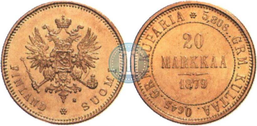 Picture 20 markkaa 1879 year S 
