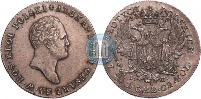 Picture 5 złotych 1816 year IB 
