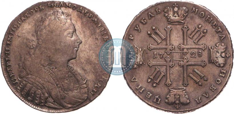 Picture 1 rouble 1728 year  "Type of 1728"