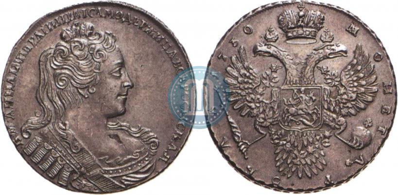 Фото 1 рубль 1730 года  
