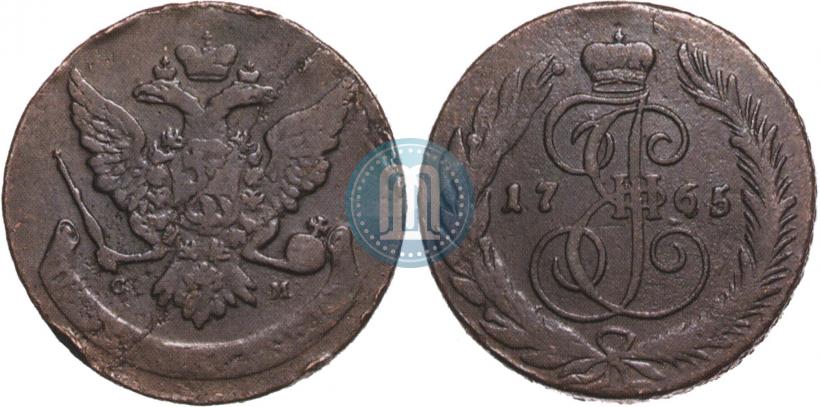 Picture 5 kopecks 1765 year СМ 