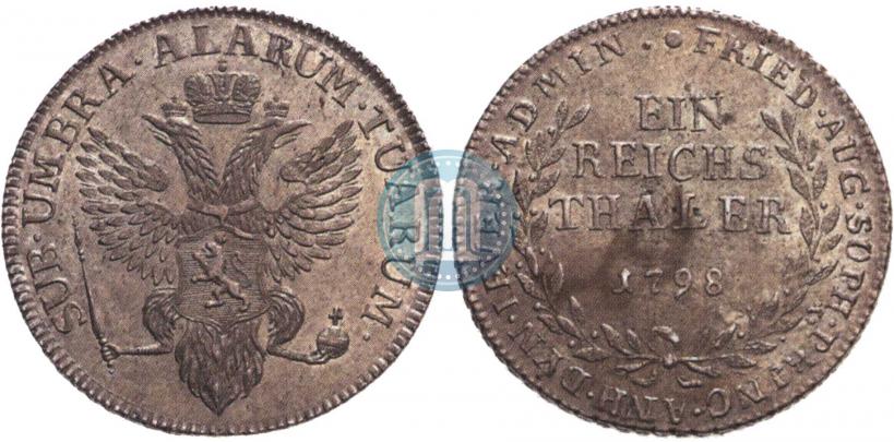 Фото Ein reichsthaler 1798 года  "Княжество Йевер"