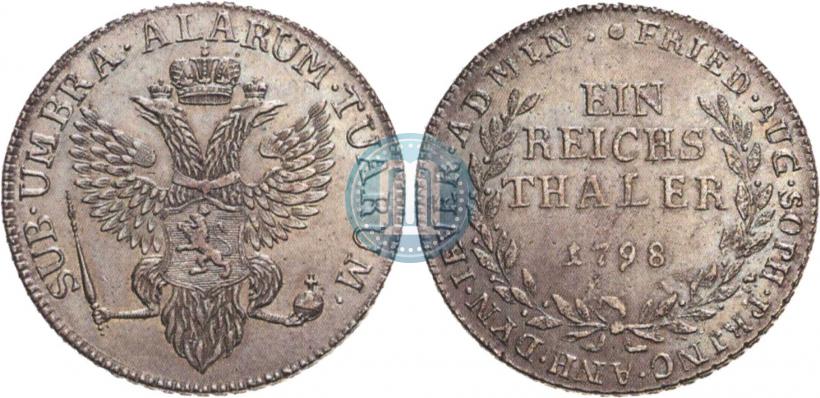 Фото Ein reichsthaler 1798 года  "Княжество Йевер"