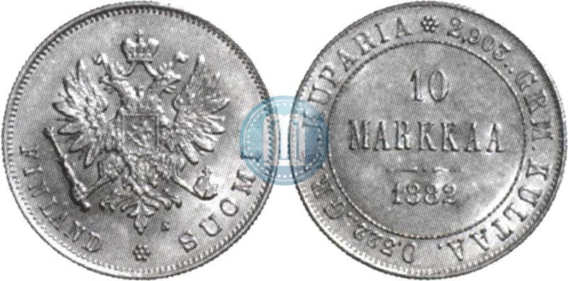 Picture 10 markkaa 1882 year S 