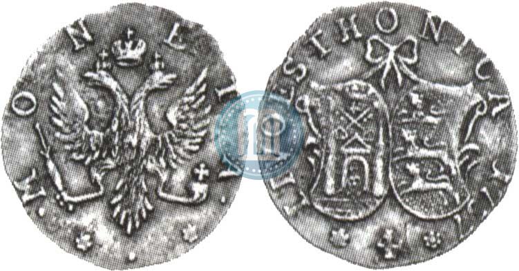 Фото 4 копейки 1757 года  "Ливонез"