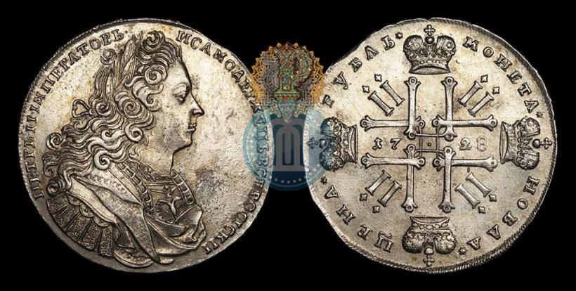 Picture 1 rouble 1728 year  "Type of 1727"