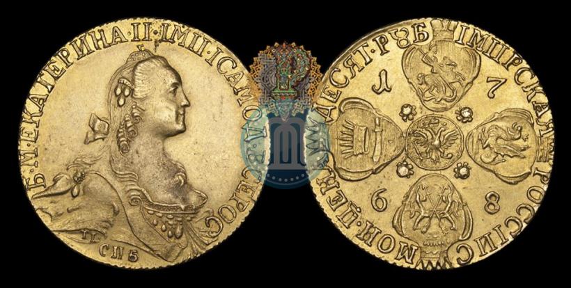 Picture 10 roubles 1768 year СПБ 