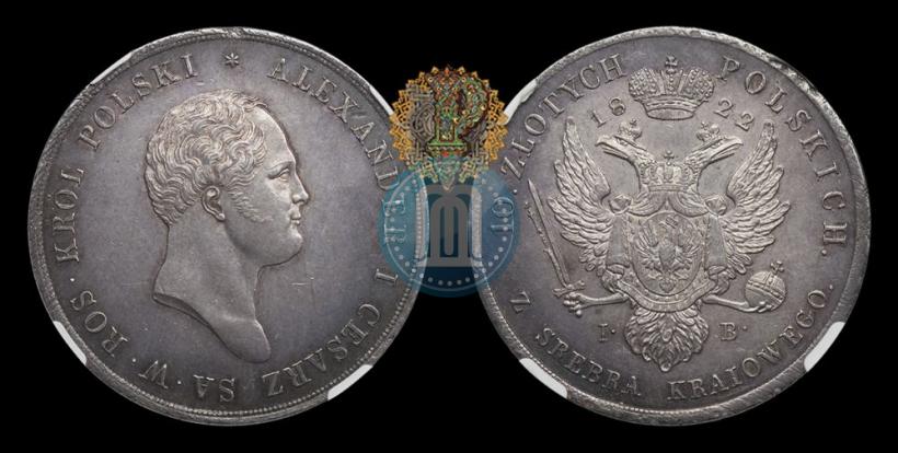 Picture 10 złotych 1822 year IB 