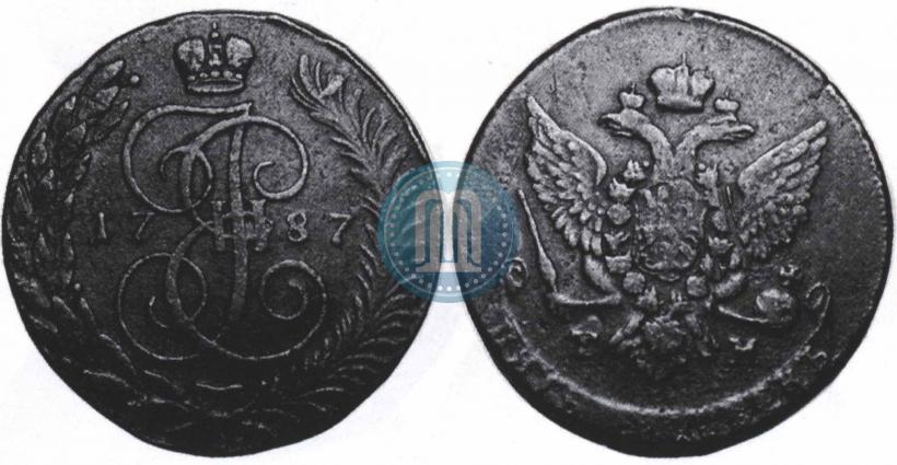 Picture 5 kopecks 1787 year ТМ 