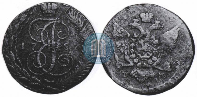 Picture 5 kopecks 1787 year ТМ 