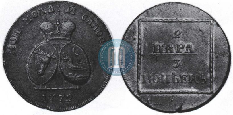 Фото 2 пара - 3 копейки 1772 года  