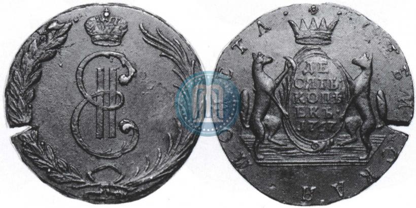 Picture 10 kopecks 1767 year  