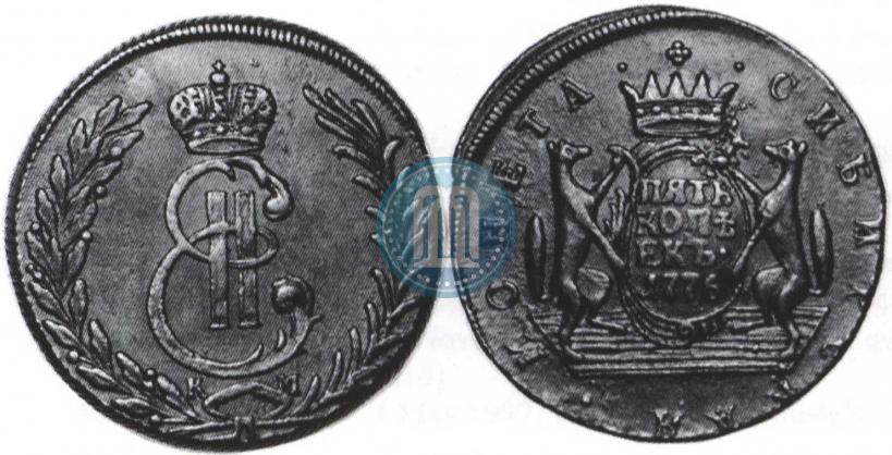 Фото 5 копеек 1776 года КМ 