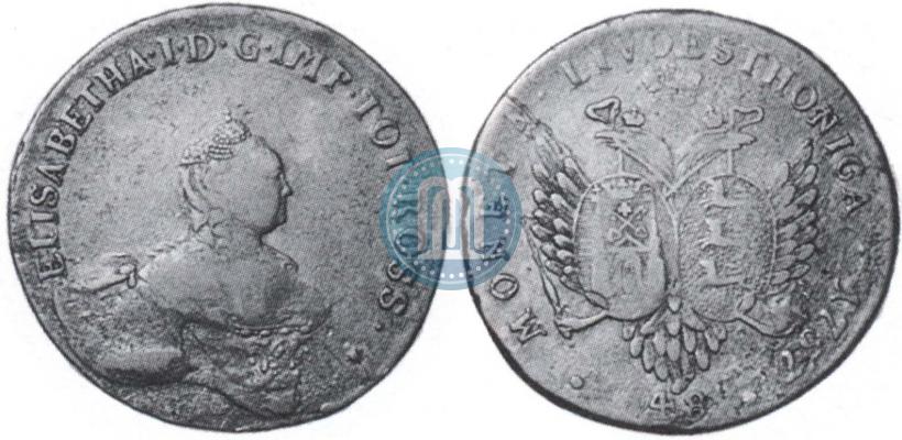 Фото 48 копеек 1757 года  "Ливонез"