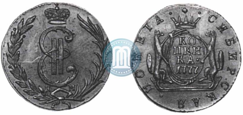 Picture 1 kopeck 1777 year КМ 