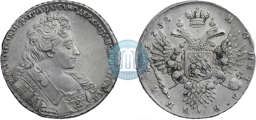 Picture 1 rouble 1732 year  