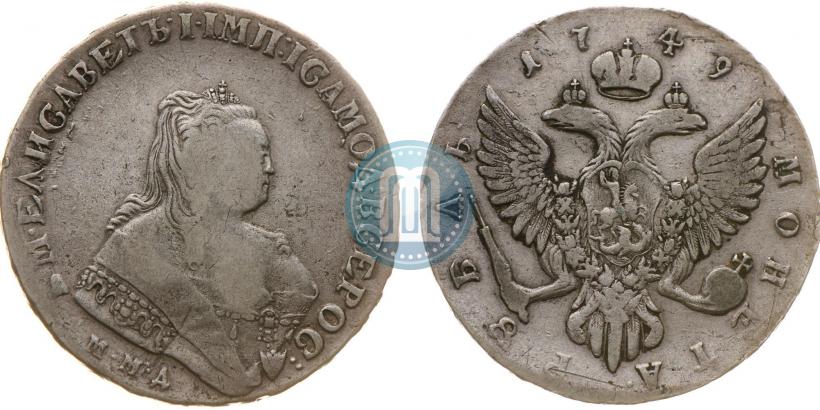 Picture 1 rouble 1749 year ММД 