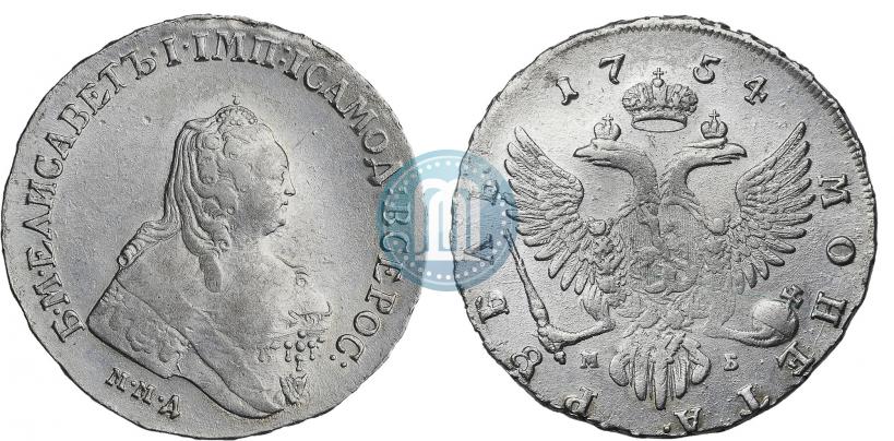 Picture 1 rouble 1754 year ММД-МБ 
