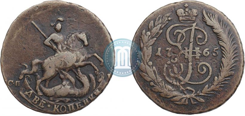 Picture 2 kopecks 1765 year СПМ 