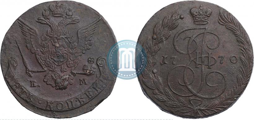 Фото 5 копеек 1770 года ЕМ 
