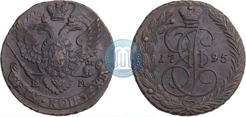 Фото 2 копейки 1795 года ЕМ 