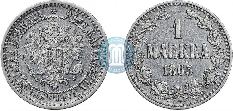 Фото 1 марка 1865 года S 