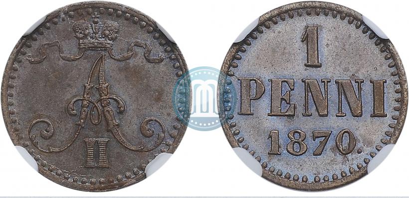 Picture 1 penni 1870 year  