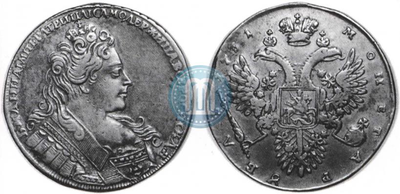 Фото 1 рубль 1731 года  