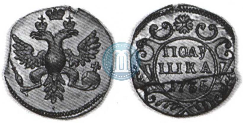 Фото Полушка 1735 года  