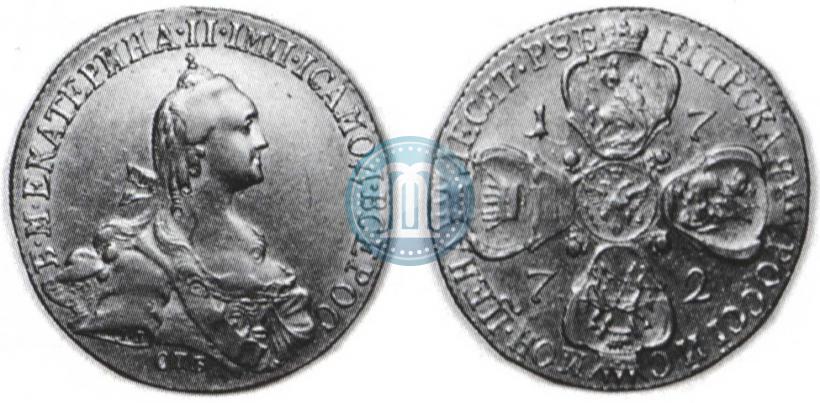 Фото 10 рублей 1772 года СПБ 
