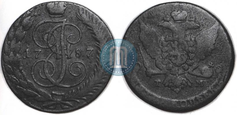 Picture 5 kopecks 1787 year ТМ 
