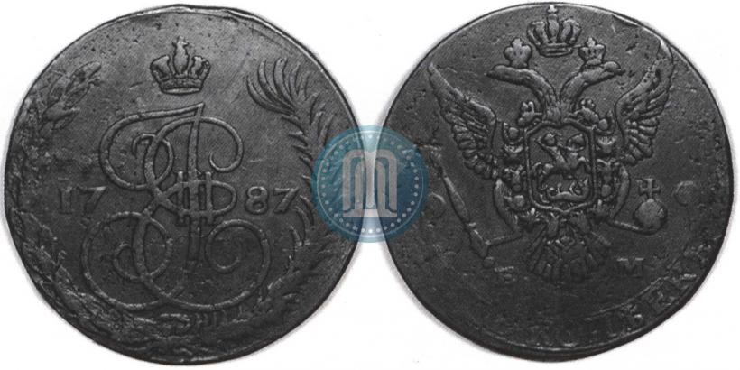 Фото 5 копеек 1787 года ЕМ 
