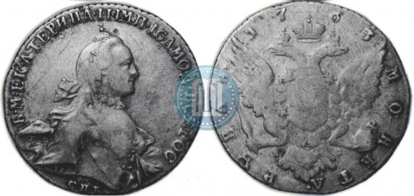 Picture 1 rouble 1763 year СПБ-ЯI 