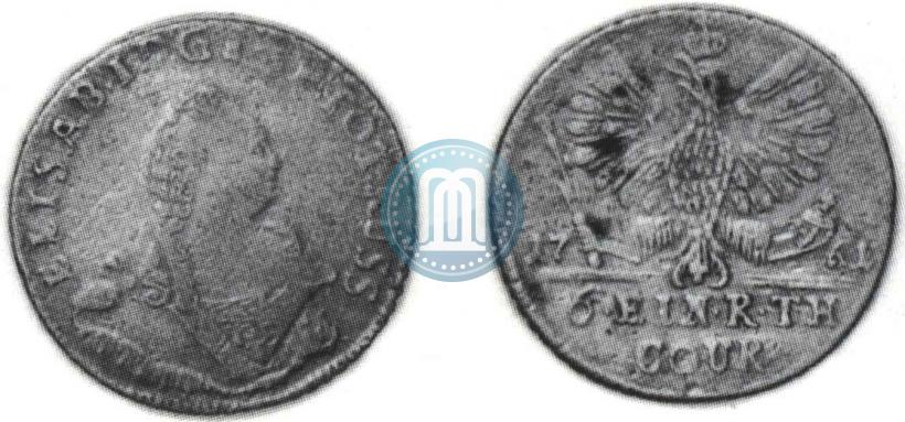 Picture 1/6 Thaler 1761 year  