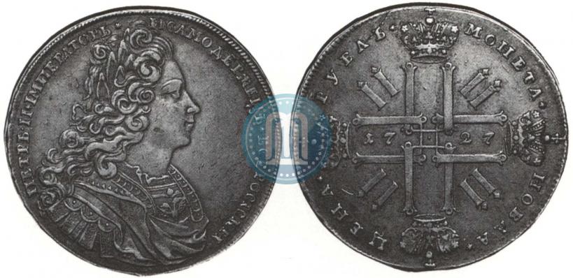 Picture 1 rouble 1727 year  "Moscow type"